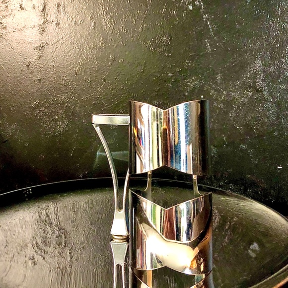 Vintage MCM Silver Double Cuff For Arm Or Shoulder - Picture 3 of 8